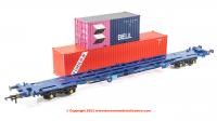 R60224 Hornby Touax KFA Container Wagon with 2 Containers - Era 11